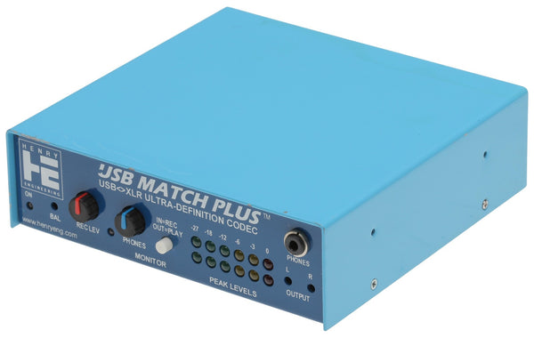 Henry Engineering USB Matchbox Plus Broadcast AES Digital Balanced Analog Audio-www.prostudioconnection.com