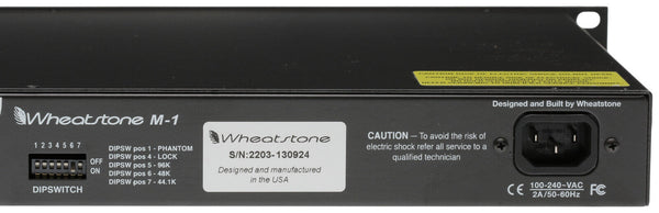 Wheatstone Vorsis M-1 AES Digital 96KHz Voice Processor Preamp Compressor M1-www.prostudioconnection.com