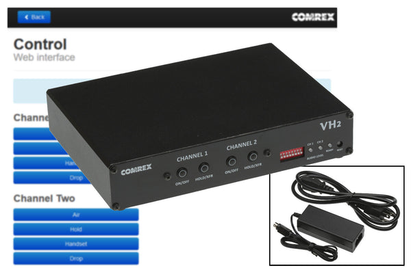 Comrex VH2 Broadcast VoIP 2 Line Digital Hybrid G.722 Wideband Codec SIP Client