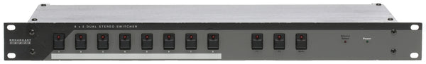 Broadcast Tools 8x2 Dual Audio Stereo Switcher Router Silence Sensor RS-232 GPI-www.prostudioconnection.com