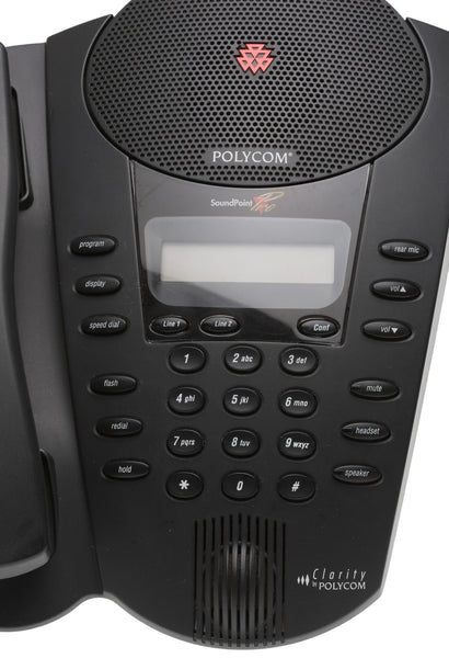 Polycom Soundpoint Pro 2-Line Premium LCD Office Speakerphone w/Headset Jack [Used]-www.prostudioconnection.com