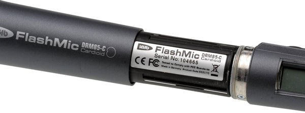 HHB DRM85-C Flash Mic Cardioid ENG Recording Condenser Cordless Microphone USB [Used]-www.prostudioconnection.com