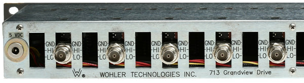 Wohler MSLV-120D 20 Channel AES Digital Audio VU Avg. & Peak LED Level Meter BNC [Used]-www.prostudioconnection.com
