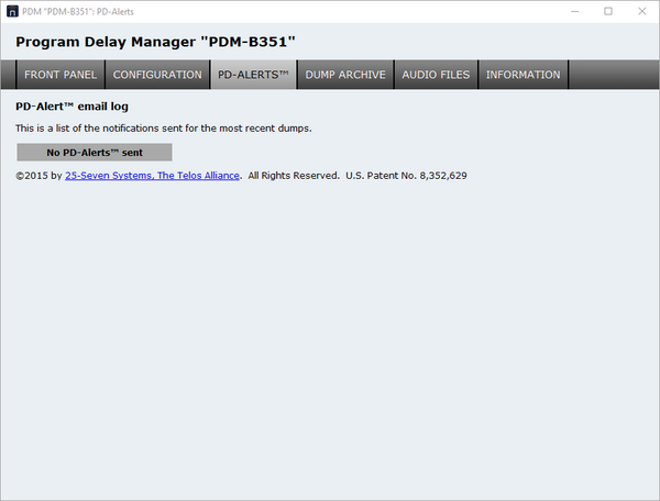 25 Seven AES Digital Audio Broadcast Profanity Program Delay Manager DUMP Button-www.prostudioconnection.com