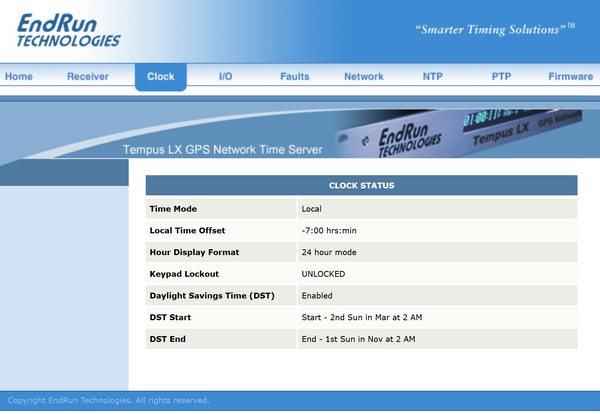 Endrun Technologies Tempus LX OCXO GPS Network NTP Time Server Clock w/ HTTP-www.prostudioconnection.com