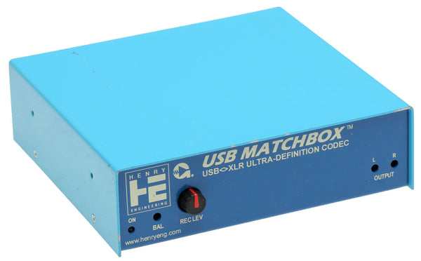 Henry Engineering 4700 USB Matchbox Analog Digital Converter Balanced Audio XLR-www.prostudioconnection.com