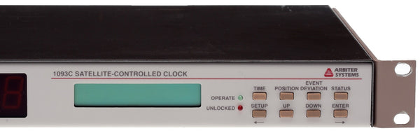 Arbiter Systems 1093C Opt 28 UPGRADED ublox GPS Time Clock Receiver LED Display [Refurbished]-www.prostudioconnection.com
