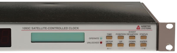 Arbiter Systems 1093C Opt 28 UPGRADED GPS Atomic Time Clock Receiver LED Display [Refurbished]-www.prostudioconnection.com