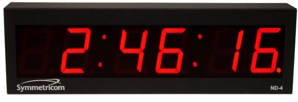 Symmetricom ND-4 NTP Internet IP Synchronized Red LED Wall Clock Ethernet PoE [Refurbished]-www.prostudioconnection.com