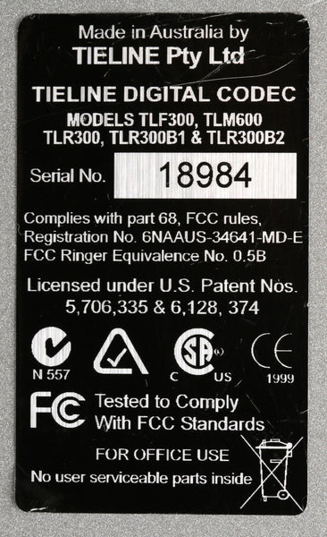 Tieline TLR300B2 Commander G3 IP POTS/PSTN Broadcast Audio Codec Rackmount AoIP-www.prostudioconnection.com