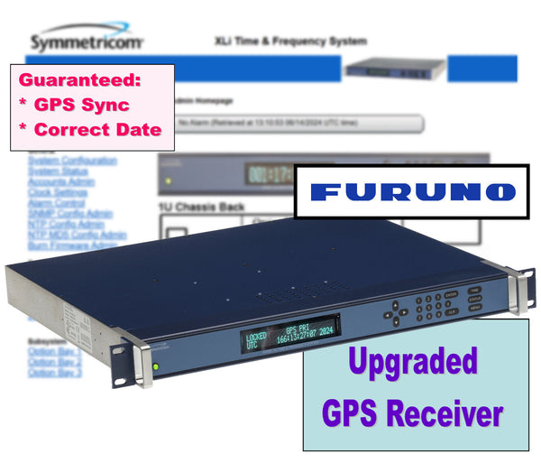 Symmetricom XLi UPGRADED Furuno GPS 10MHz TCXO Oscillator NTP Server w/ PPO TIET-www.prostudioconnection.com