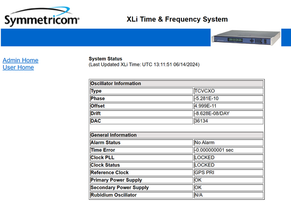 Symmetricom XLi UPGRADED Furuno GPS 10MHz TCXO Oscillator NTP Server w/ PPO TIET-www.prostudioconnection.com