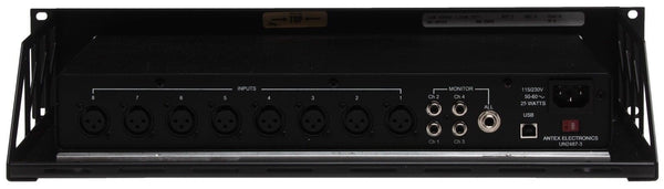 NEW Antex DMX8 Rackmount USB Court Recording 8 Channel Mixer PC Interface DMX 8-www.prostudioconnection.com