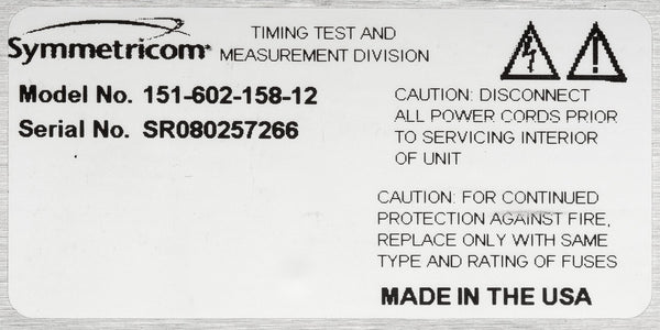 TrueTime Symmetricom XL-DC GPS TCXO 10Mhz Oscillator LCD Clock IRIG-B 1PPS w/FTM [Refurbished]-www.prostudioconnection.com