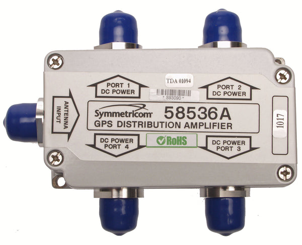 Symmetricom 58536A GPS 1x4 4-Way Active Antenna Signal Splitter Divider N Female-www.prostudioconnection.com