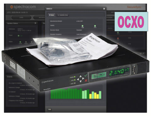 Spectracom SecureSync 013 GPS Beidou OCXO 10MHz Oscillator NTP Network Server-www.prostudioconnection.com