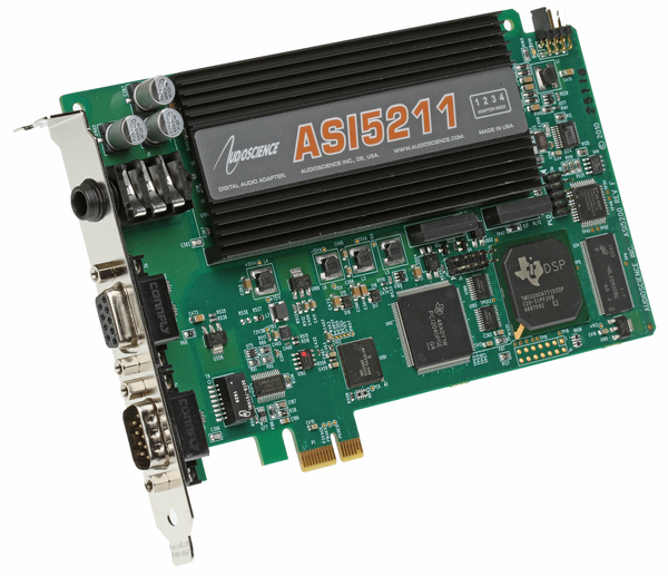 AudioScience ASI5211 Broadcast Mic Preamp Balanced Analog PCIe Card - BARE CARD [Used]-www.prostudioconnection.com