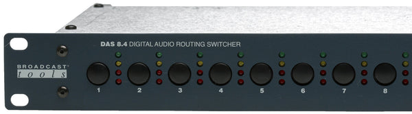 Broadcast Tools DAS 8.4 AES Digital Audio Broadcast Automation Switcher Router [Used]-www.prostudioconnection.com