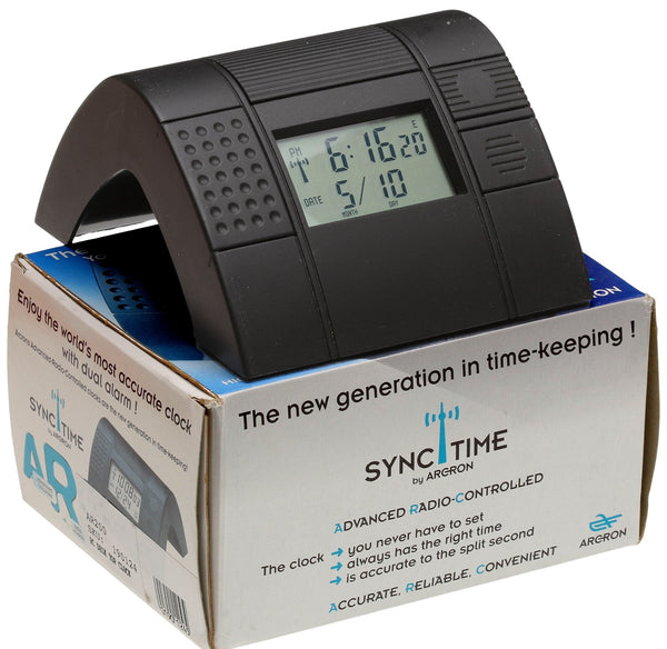 Arcron Sync Time WWVB Radio Controlled Atomic LCD Digital Display Alarm Clock [Used]-www.prostudioconnection.com