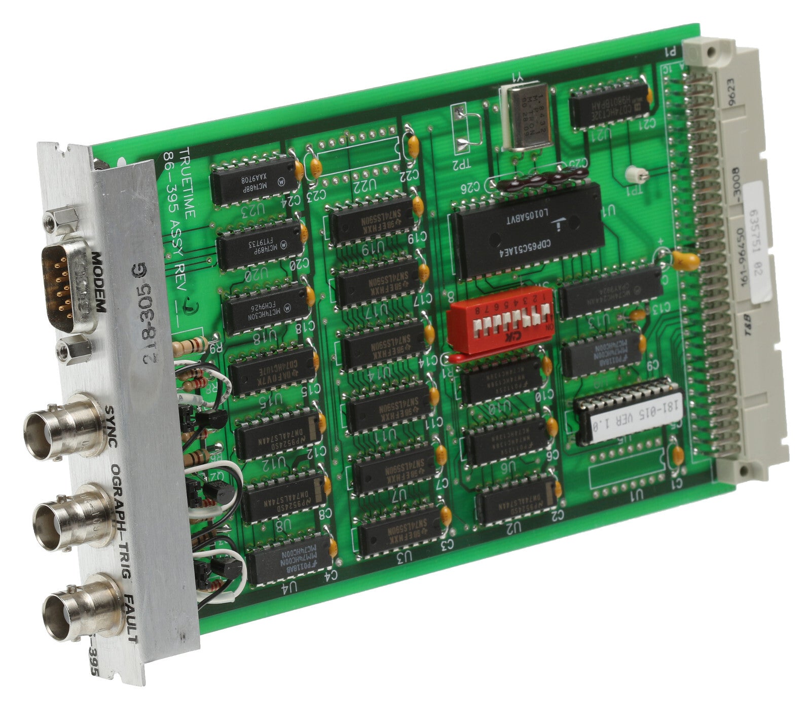 TrueTime Symmetricom XL-DC 86-395 RS-232 Serial I/O Modem Option Add In Card [Refurbished]-www.prostudioconnection.com