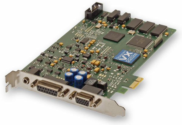 Digigram VX222e 24bit 192KHz AES Digital Broadcast Audio PCIe Card w/ XLR Cables-www.prostudioconnection.com