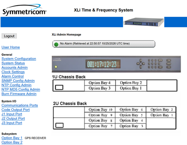 Symmetricom XLi OCXO UPGRADED GPS 8x LPN 10MHz Oscillator NTP Time Server IRIG-B-www.prostudioconnection.com
