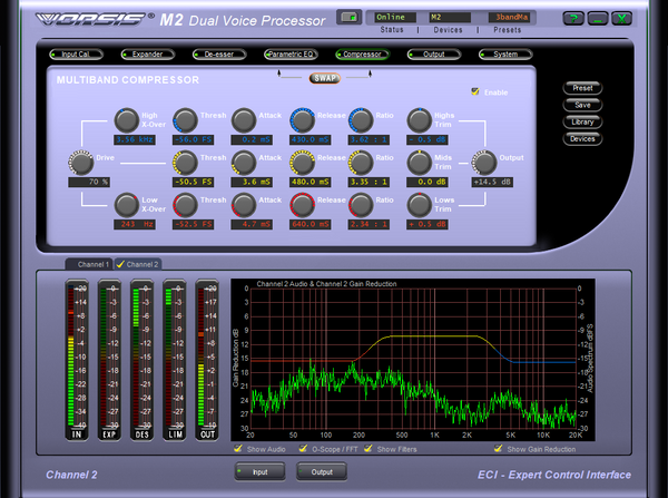 Wheatstone Vorsis M-2 AES Digital 96KHz Voice Processor Preamp Compressor M2 [Used]-www.prostudioconnection.com