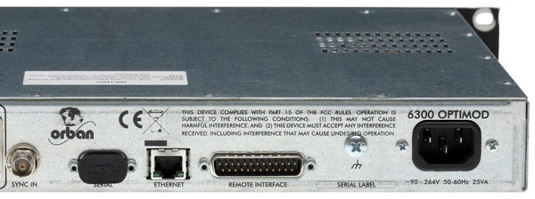 Orban Optimod 6300 DAB AES/EBU 5-Band Web Digital Audio Processor CBS Loudness-www.prostudioconnection.com