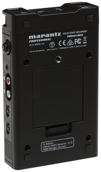 Marantz PMD661 MKIII Solid State SD Card Field Recorder Balanced XLR SPDIF Input [Used]-www.prostudioconnection.com