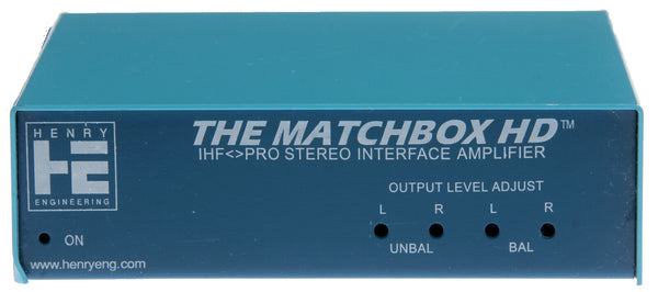 Henry Engineering Matchbox HD Pro Balanced XLR Unbalanced IHF RCA Converter-www.prostudioconnection.com