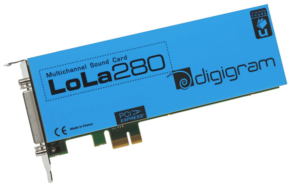 Digigram LoLa280 Logging Skimmer 8 Channel HD Audio Recording PCIe x1 LP Card-www.prostudioconnection.com