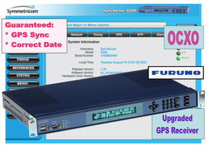 Symmetricom SyncServer S200 OCXO Furuno UPGRADED GPS NTP Network Time Server-www.prostudioconnection.com
