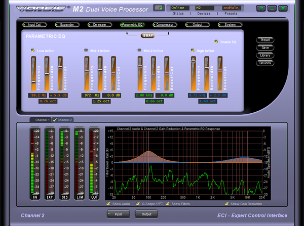 Wheatstone Vorsis M-2 AES Digital 96KHz Voice Processor Preamp Compressor M2 [Used]-www.prostudioconnection.com