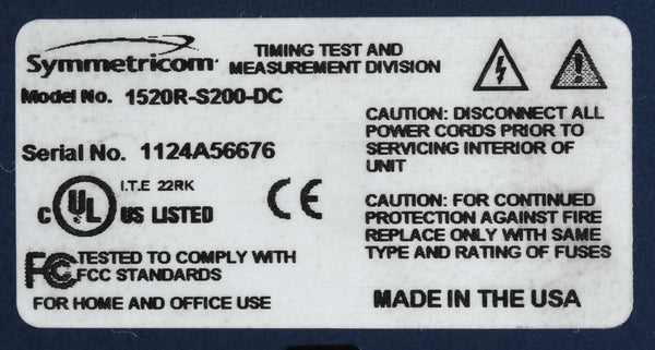 NEW Symmetricom Syncserver UPGRADED GPS S200 NTP Network Time Server *DC POWER*-www.prostudioconnection.com