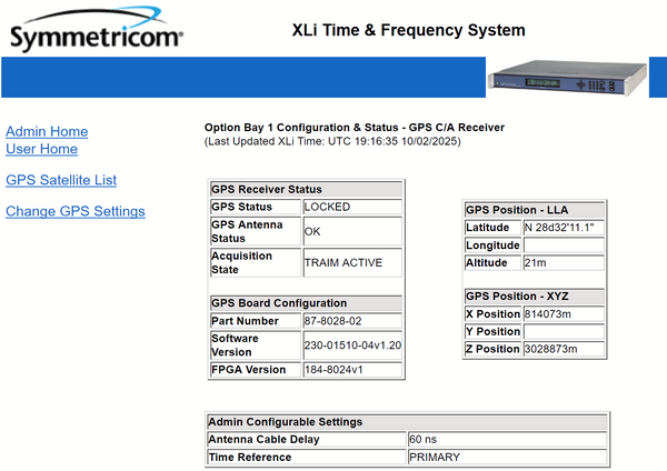 Symmetricom XLi OCXO UPGRADED GPS 10MHz LPN Oscillator NTP Time Server IRIG-B-www.prostudioconnection.com