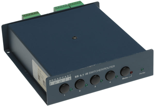 Broadcast Tools SS4.1 III Balanced Audio Automation Switcher RS-232 Serial-www.prostudioconnection.com