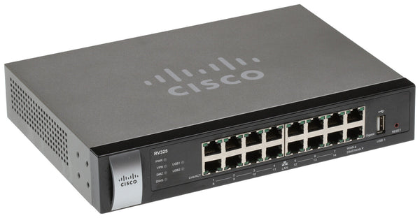 Cisco RV-325 14 Port Gigabit Wired VPN Router OpenVPN SPI Firewall IPSec RV325 [Used]-www.prostudioconnection.com