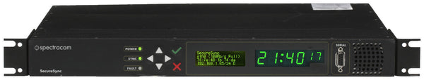 Spectracom SecureSync 213 OCXO GPS Galileo GLONASS NTP Network Time Server 10MHz-www.prostudioconnection.com