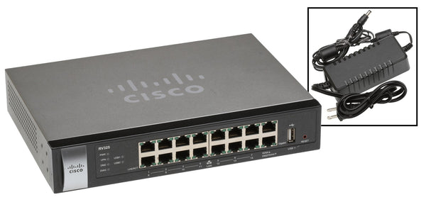 Cisco RV-325 14 Port Gigabit Wired VPN Router OpenVPN SPI Firewall IPSec RV325-www.prostudioconnection.com