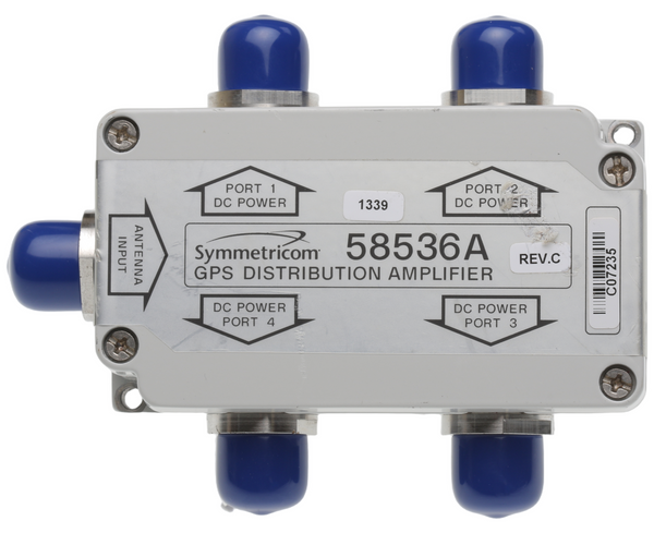Symmetricom 58536A GPS 1x4 4-Way Active Antenna Signal Splitter Divider N Female [Used]-www.prostudioconnection.com