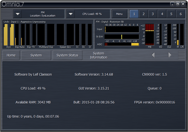 Telos Alliance Omnia 7 FM HD Radio Broadcast Audio Processor w/ Streaming & RDS-www.prostudioconnection.com
