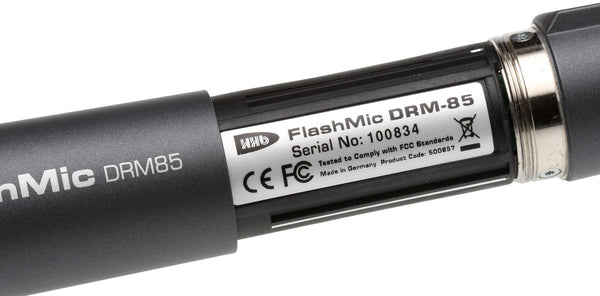 HHB DRM85 Flash Mic ENG Digital Recording Condenser Cordless Microphone USB-www.prostudioconnection.com
