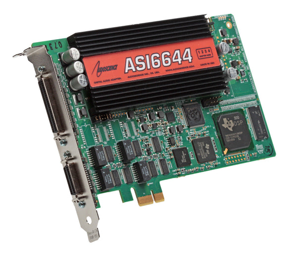 AudioScience ASI6644 PCIe Multichannel Broadcast Sound Card Balanced Audio XLR-www.prostudioconnection.com