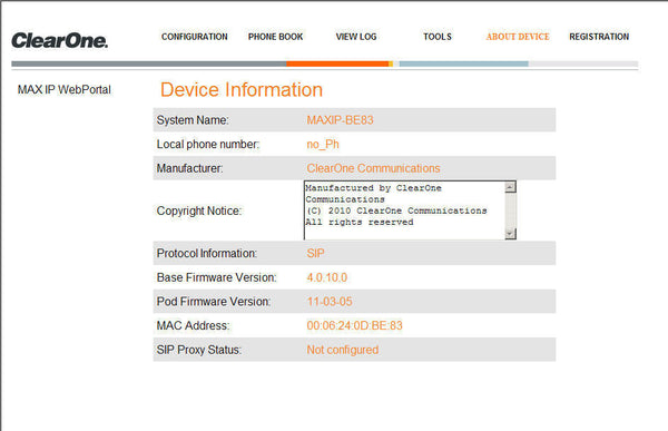 ClearOne MaxAttach IP Pair VoIP SIP Wired Audio Conferencing Phone * BAD LCDs-www.prostudioconnection.com