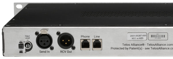 Telos HX1 with AES Digital Audio Broadcast Hybrid Console Phone Line Interface-www.prostudioconnection.com