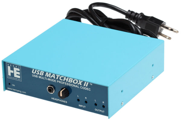 Henry Engineering USB Matchbox II Broadcast AES Digital & Balanced Analog Audio-www.prostudioconnection.com