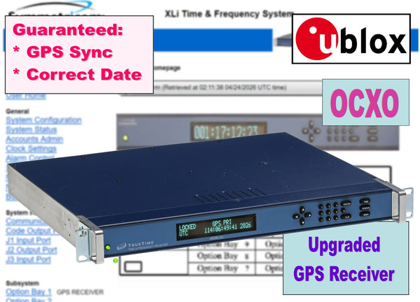 Symmetricom XLi GPS OCXO 10MHz Oscillator NTP Time Server w/ PPO TIET Freq Meas [Used]-www.prostudioconnection.com