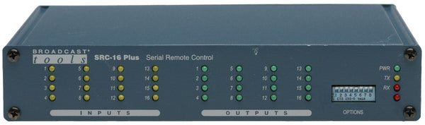Broadcast Tools SRC-16 Serial Remote Control Relay Contact Closure Output GPI [Used]-www.prostudioconnection.com