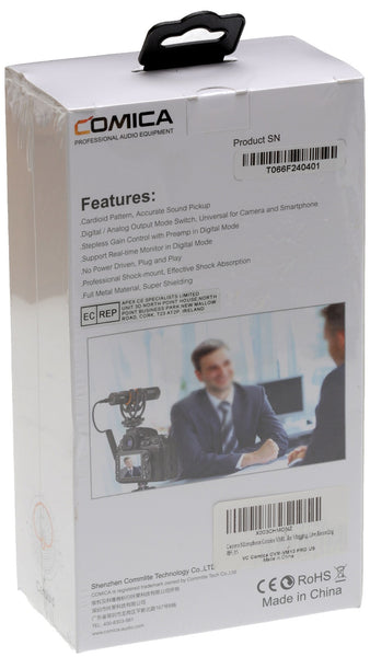 Comica CVM - VM10 Pro Audio Mini Smartphone Video Cardioid Shotgun Mic Kit - New-www.prostudioconnection.com