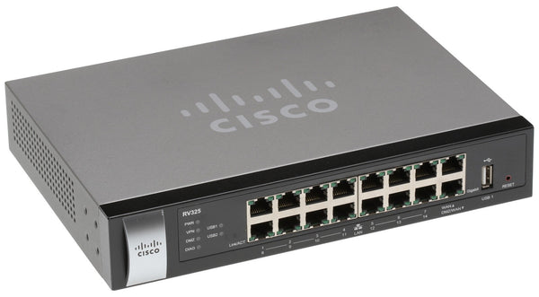 Cisco RV-325 14 Port Gigabit Wired OpenVPN Router SPI Firewall IPSec VPN RV325-www.prostudioconnection.com